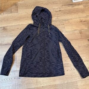 Lululemon Full Zip Navy Scuba  Hooded Jacket